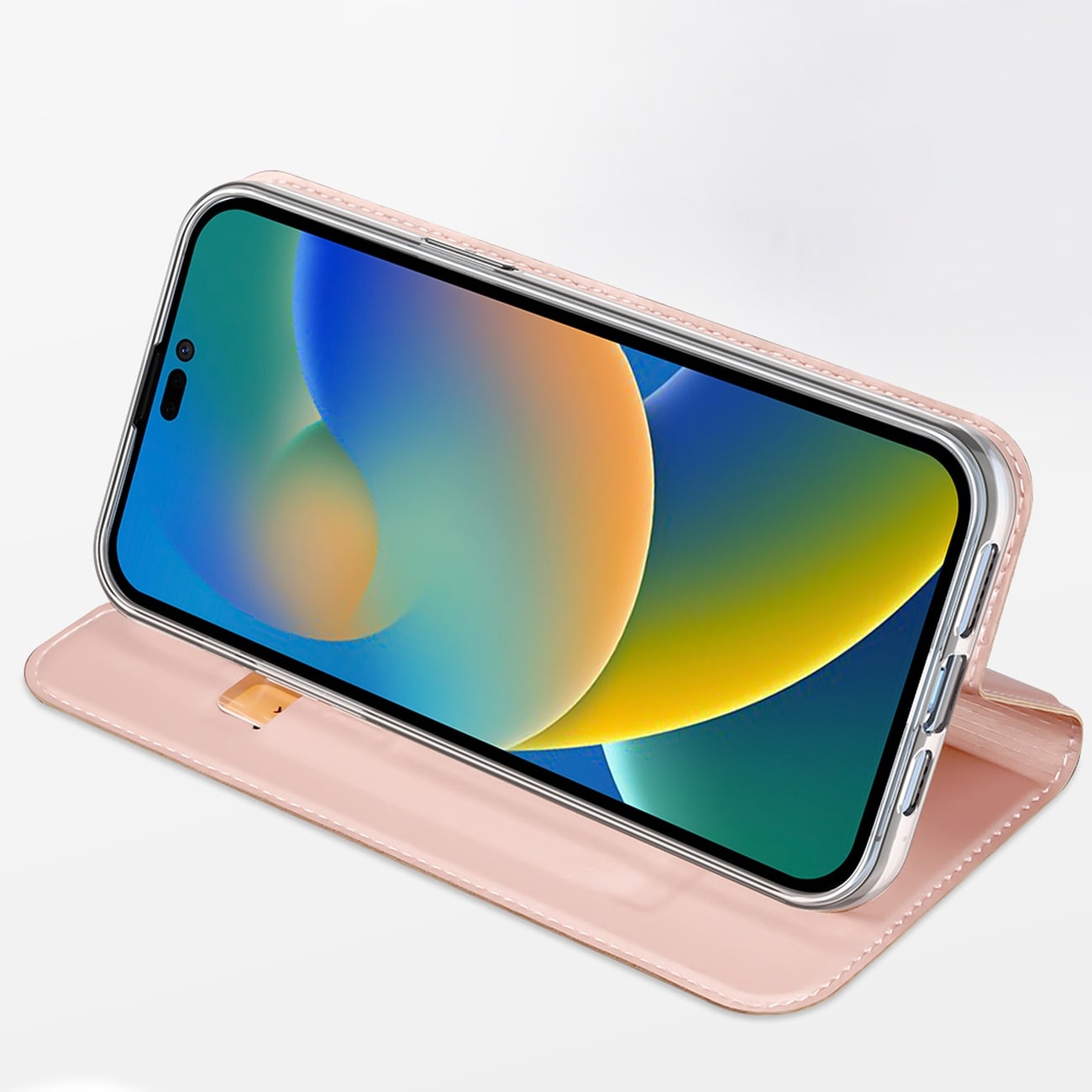 Dux Ducis Skin Pro Holster Flip Cover för iPhone 14 Pro guld