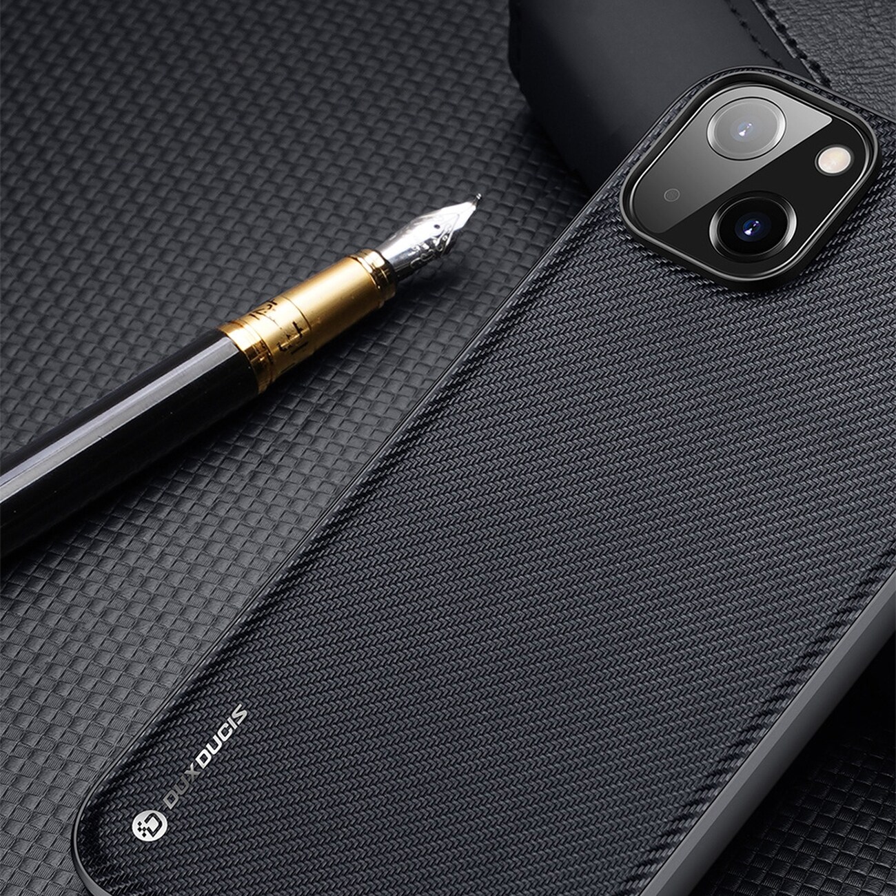Dux Ducis Fino fodralskydd iPhone 14 Plus blå nylon