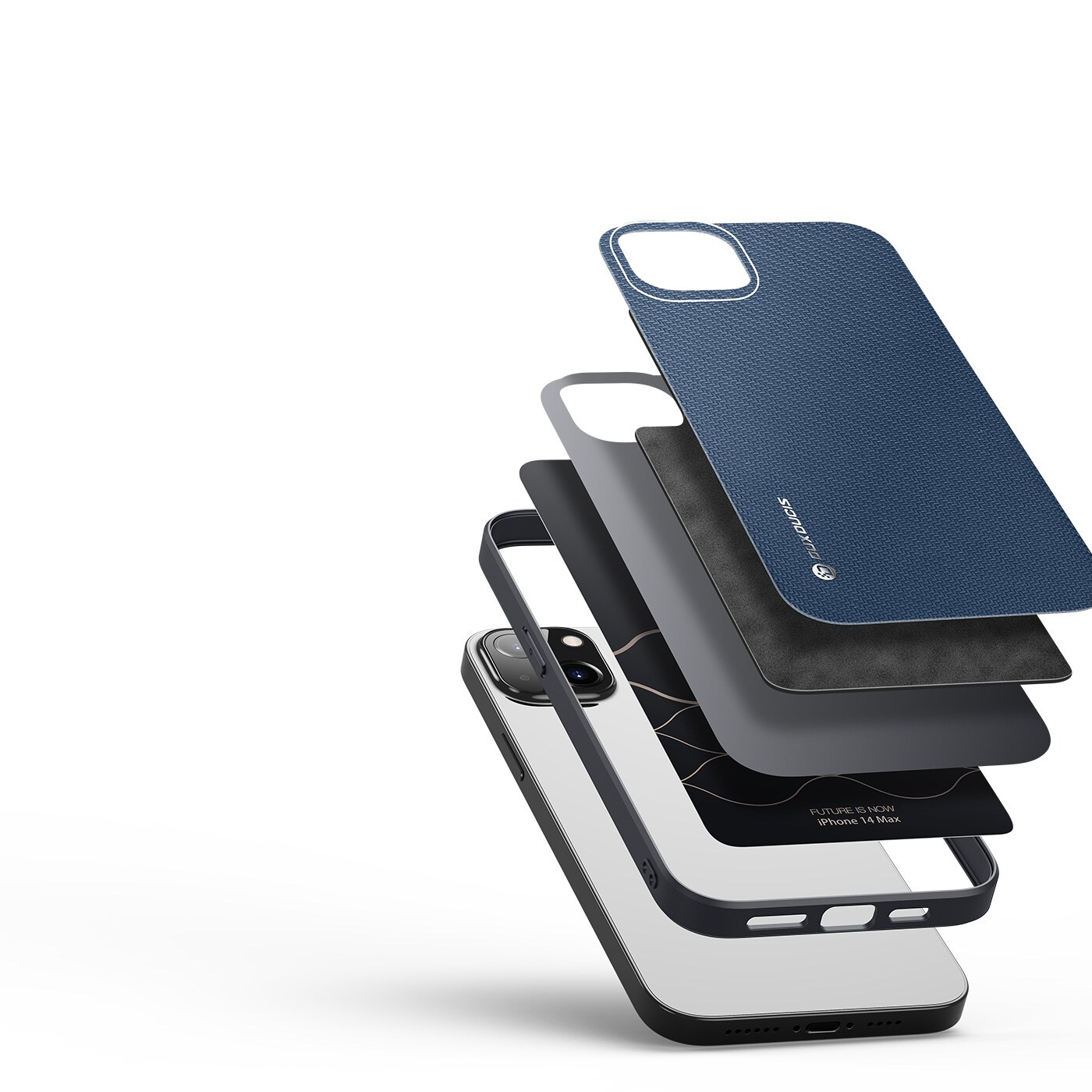 Dux Ducis Fino fodralskydd iPhone 14 Plus blå nylon