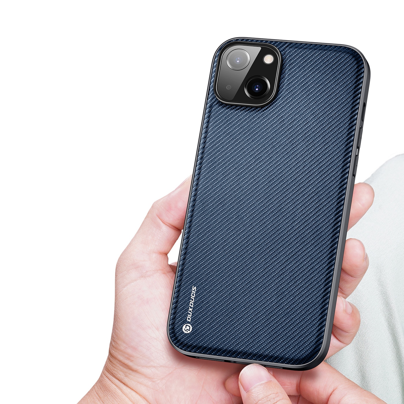 Dux Ducis Fino fodralskydd iPhone 14 Plus blå nylon