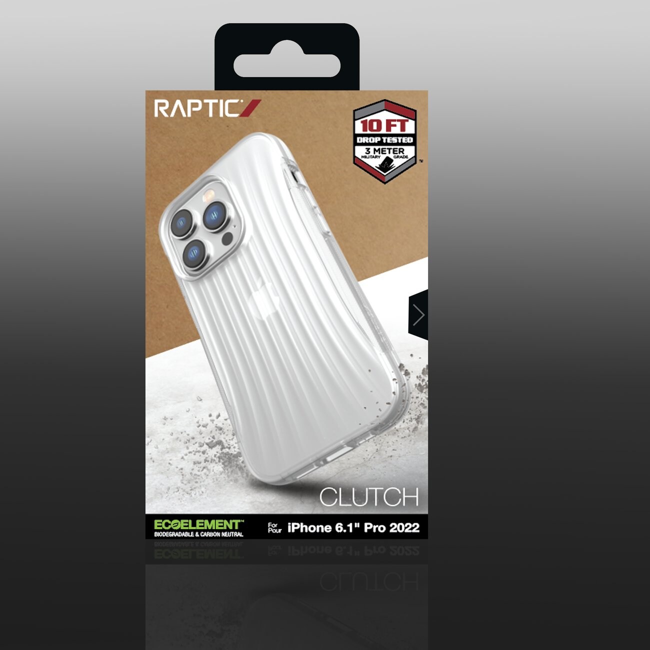 Raptic X-Doria Kopplingsfodral iPhone 14 Pro bakstycke transparent