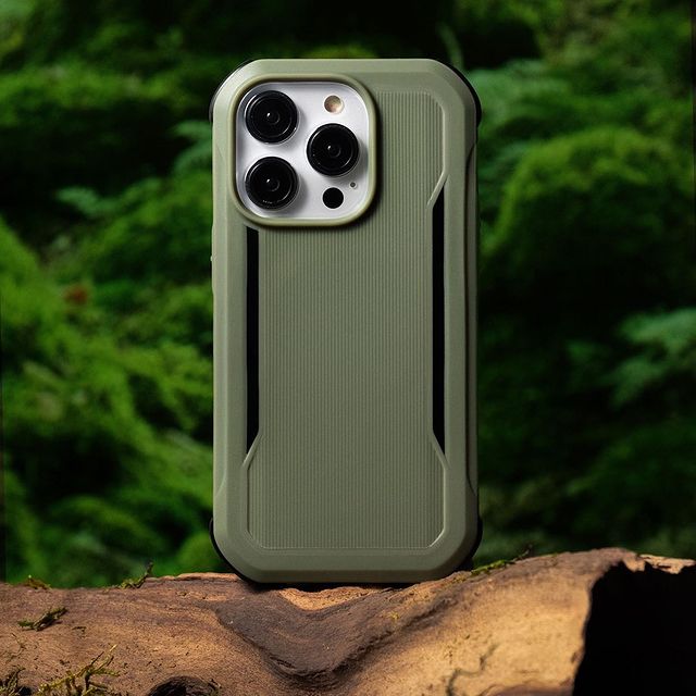 Raptic X-Doria Fort Case iPhone 14 Plus med MagSafe pansarskydd grön