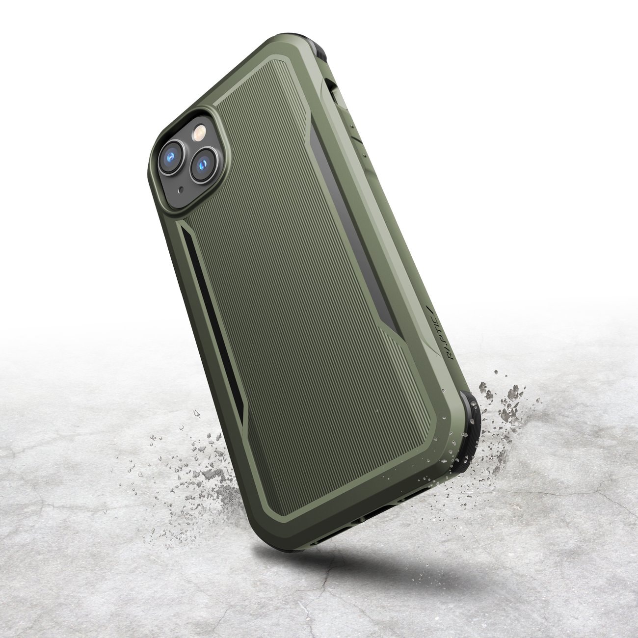 Raptic X-Doria Fort Case iPhone 14 Plus med MagSafe pansarskydd grön