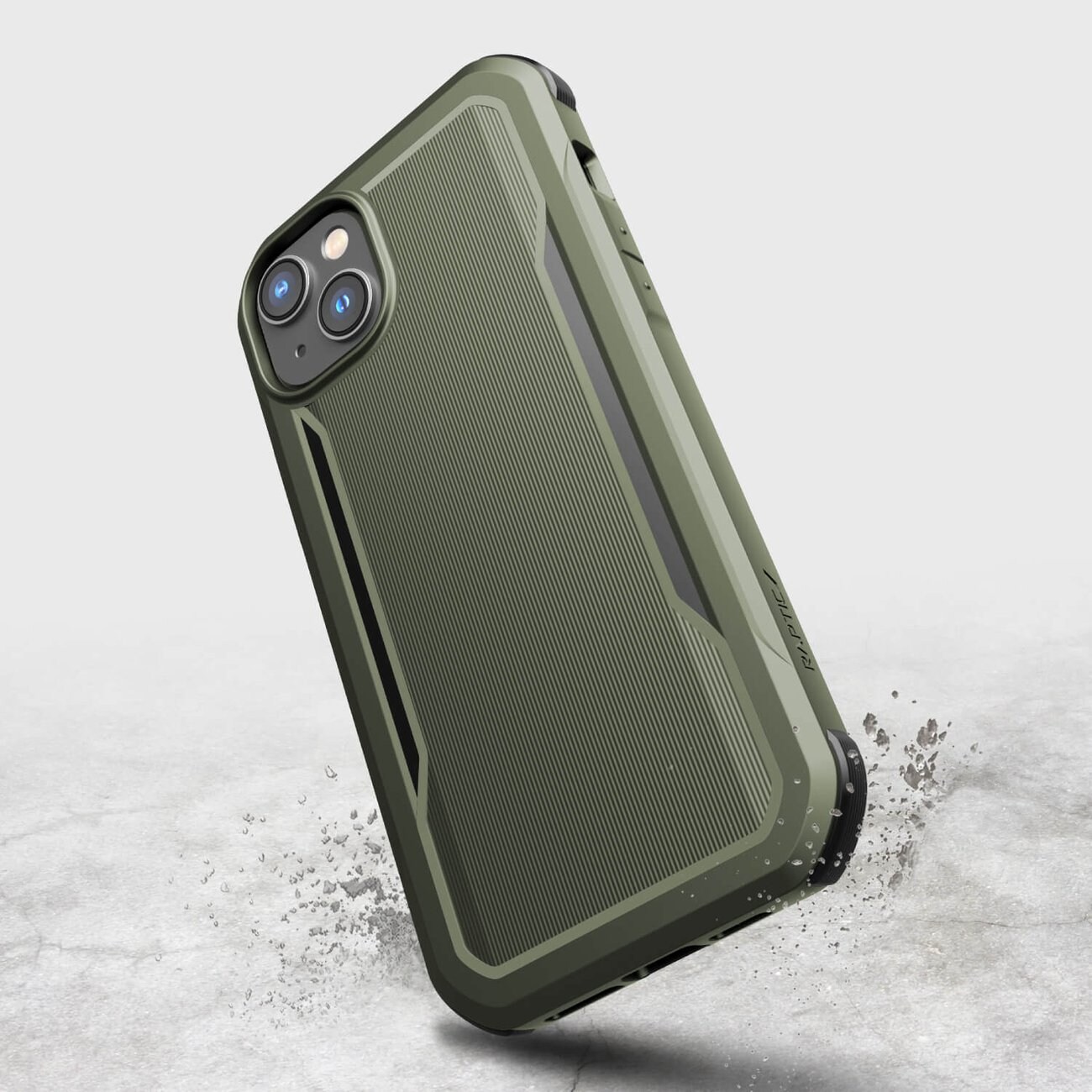 Raptic X-Doria Fort Case iPhone 14 Plus med MagSafe pansarskydd grön