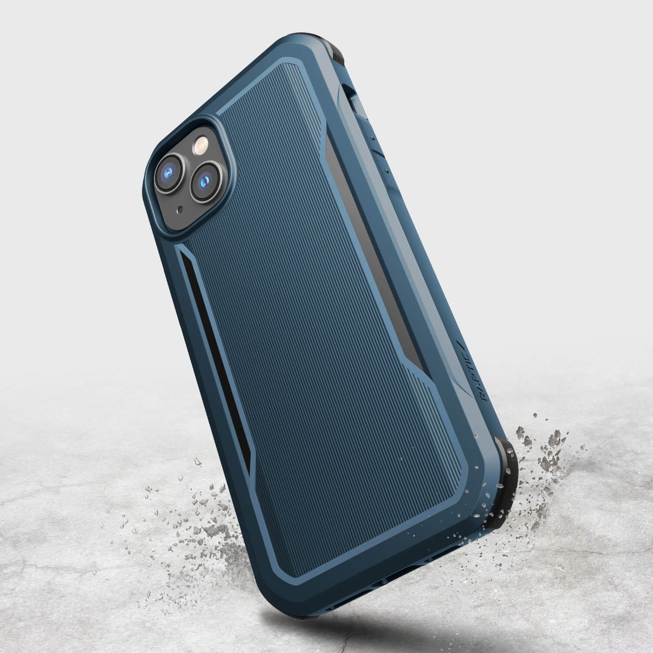 Raptic X-Doria Fort Case iPhone 14 Plus med MagSafe pansarblått fodral