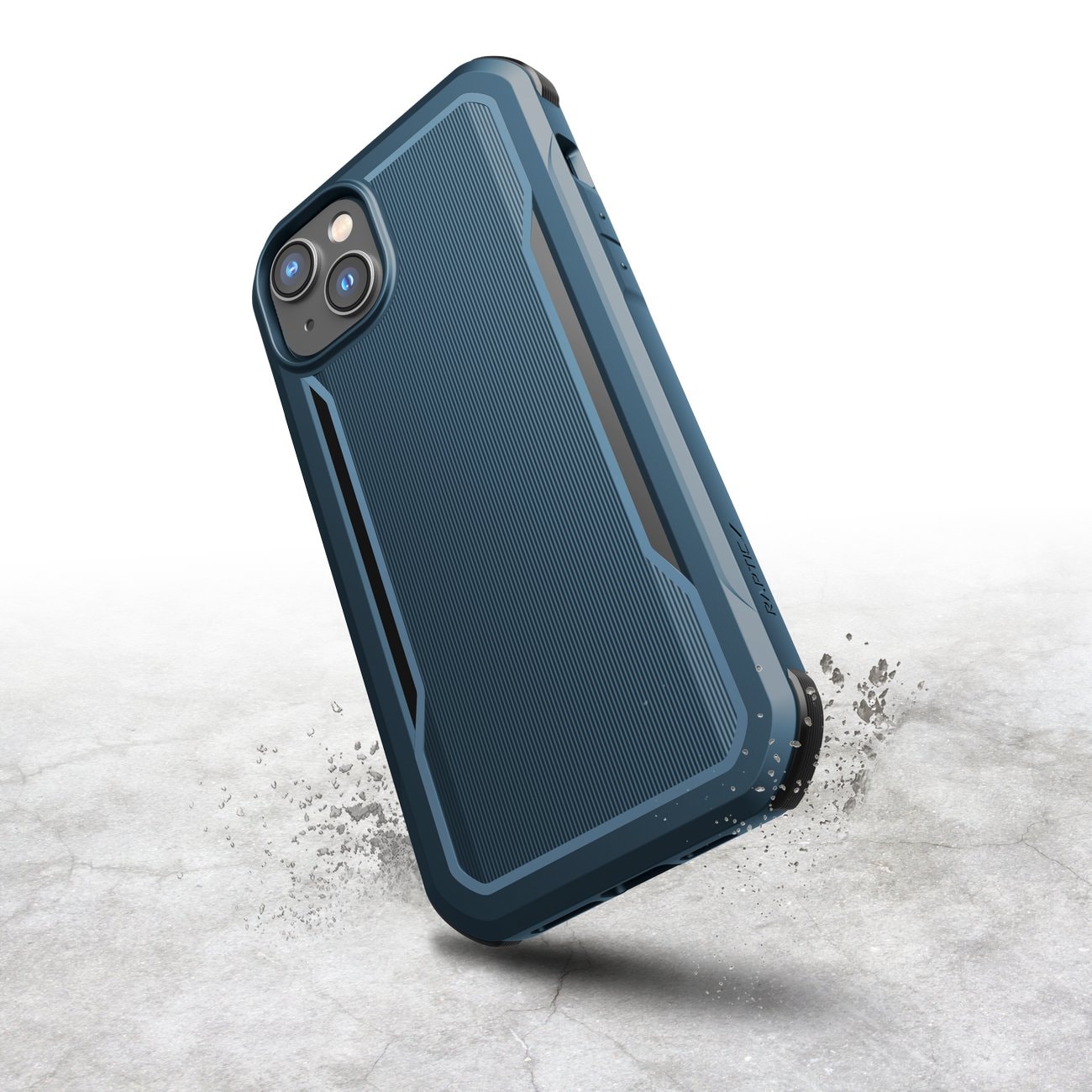 Raptic X-Doria Fort Case iPhone 14 Plus med MagSafe pansarblått fodral