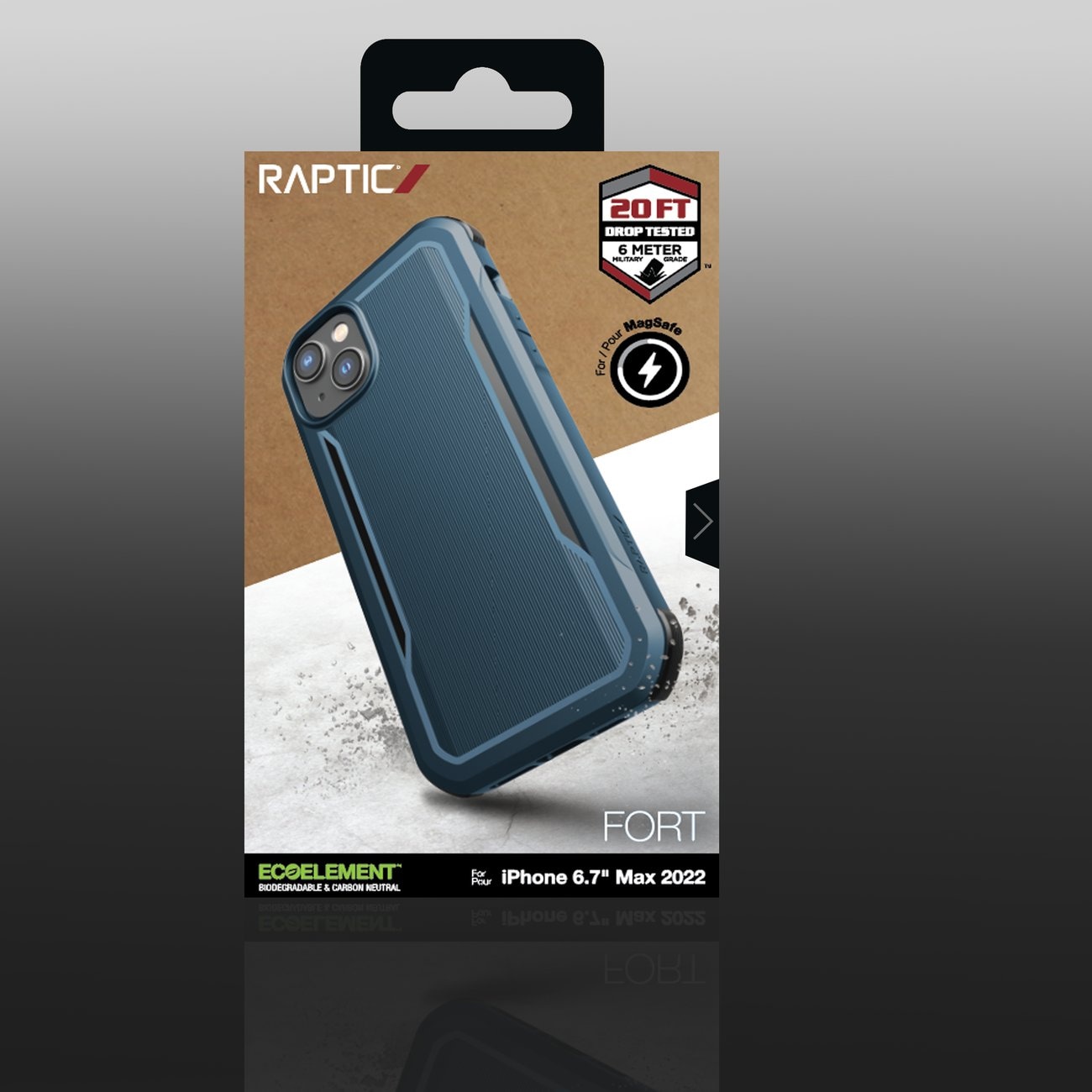 Raptic X-Doria Fort Case iPhone 14 Plus med MagSafe pansarblått fodral