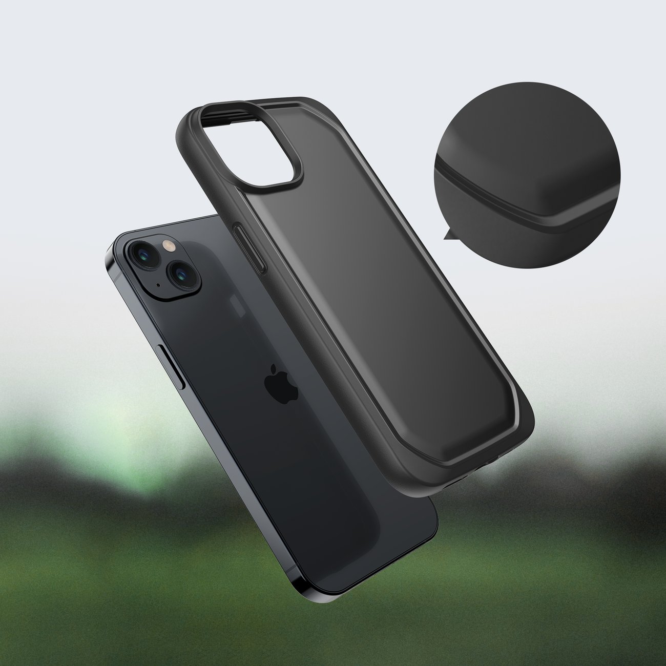 Raptic X-Doria Slim Case iPhone 14 Plus bakstycke svart