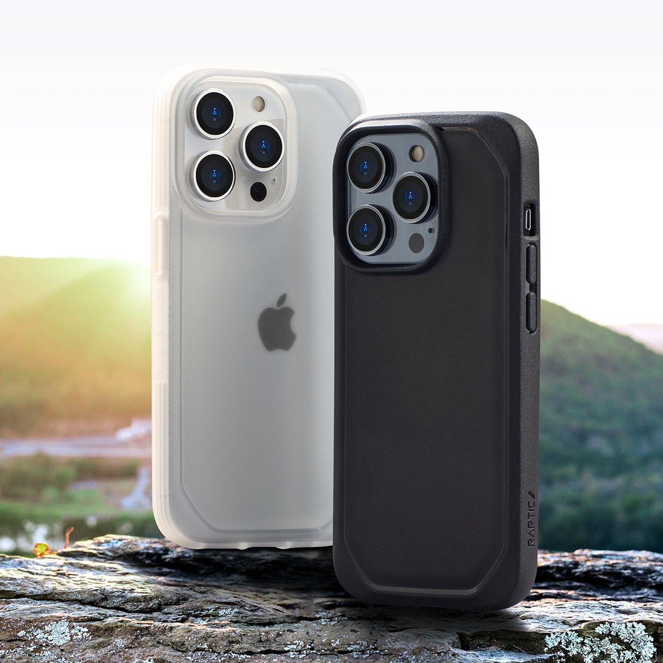 Raptic X-Doria Slim Case iPhone 14 Pro bakstycke klar