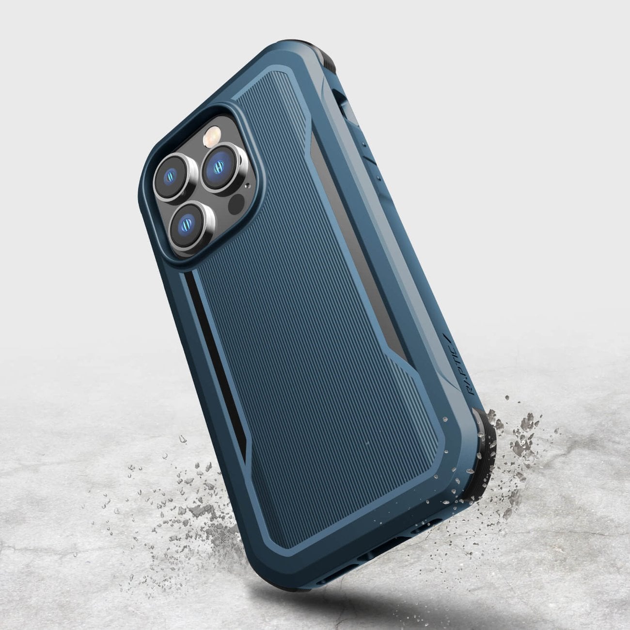 Raptic X-Doria Fort Fodral iPhone 14 Pro med MagSafe pansarblått hölje