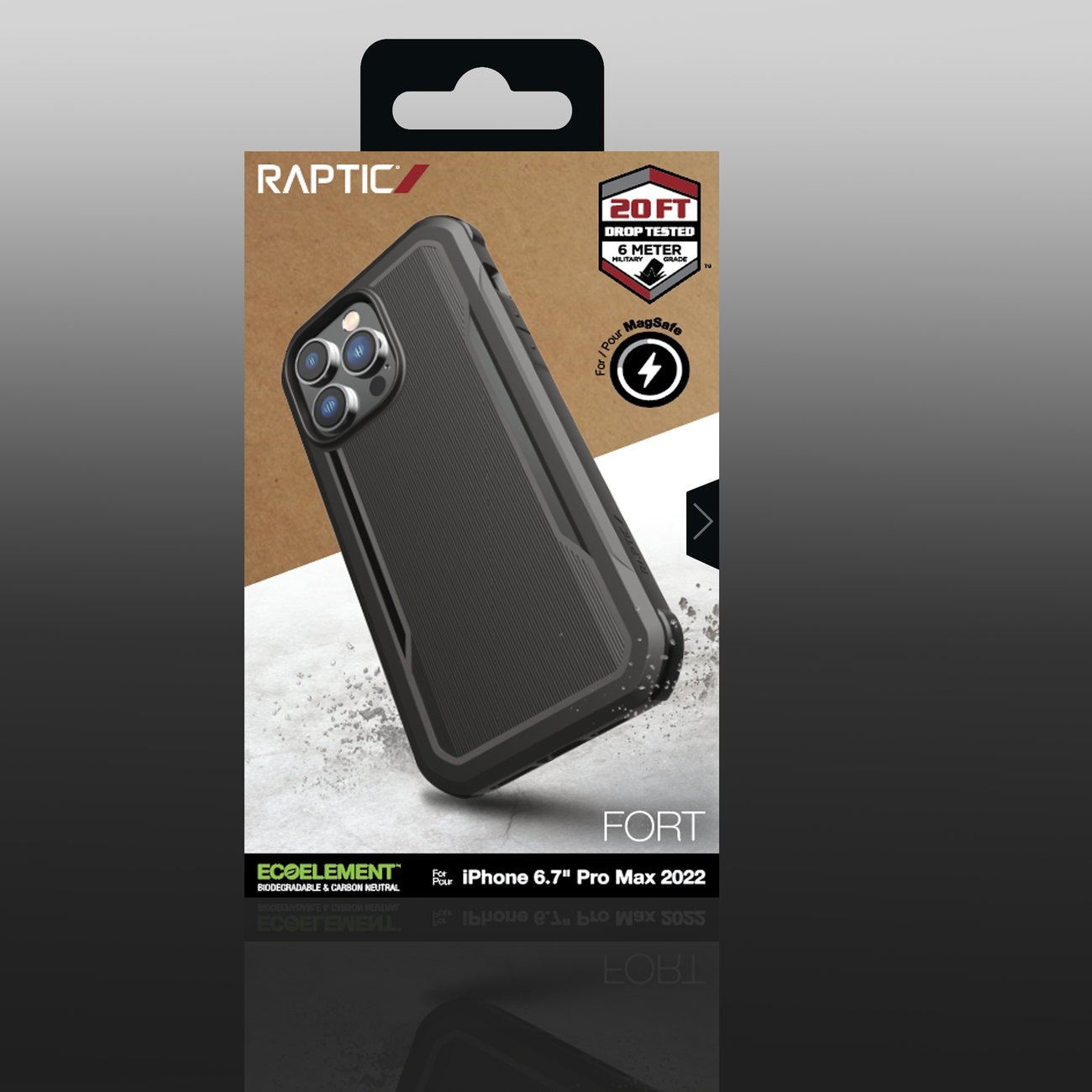 Raptic X-Doria Fort Case iPhone 14 Pro Max med MagSafe pansarskydd svart
