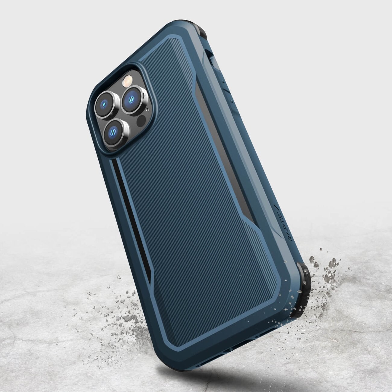 Raptic X-Doria Fort Case iPhone 14 Pro Max med MagSafe bepansrat blått fodral