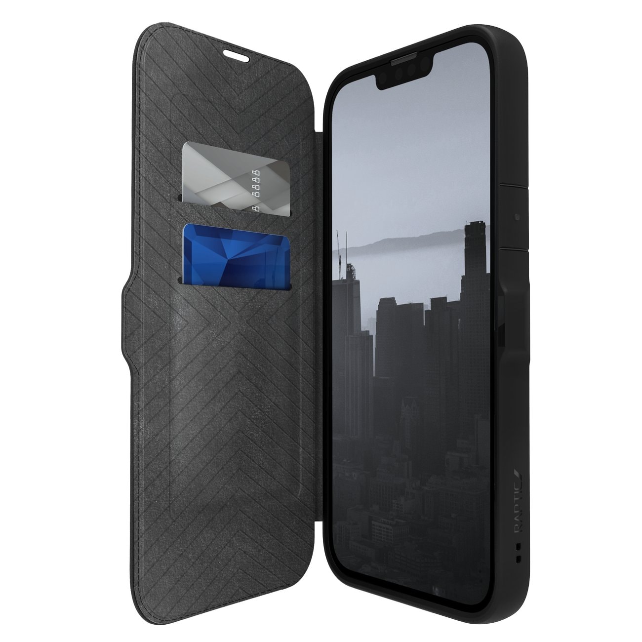 Raptic X-Doria Urban Folio Fodral iPhone 14 Plus flip cover svart