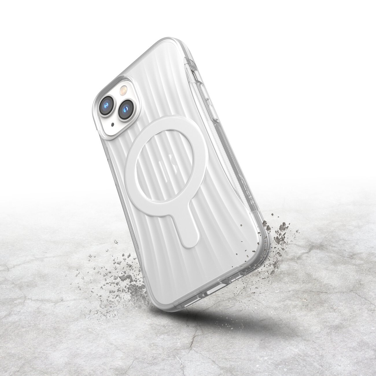 Raptic X-Doria Kopplingsfodral iPhone 14 med MagSafe-bakstycke transparent