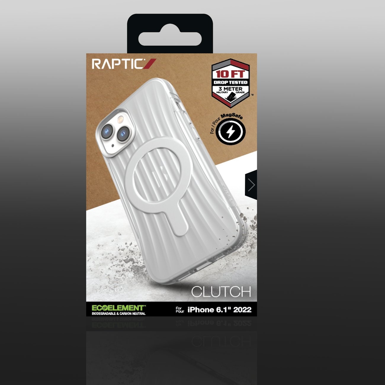 Raptic X-Doria Kopplingsfodral iPhone 14 med MagSafe-bakstycke transparent