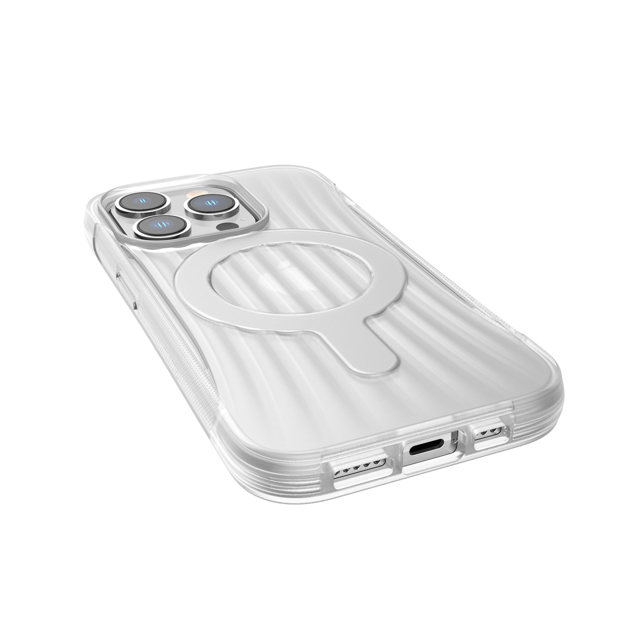 Raptic X-Doria Kopplingsfodral iPhone 14 Pro med MagSafe-bakstycke transparent