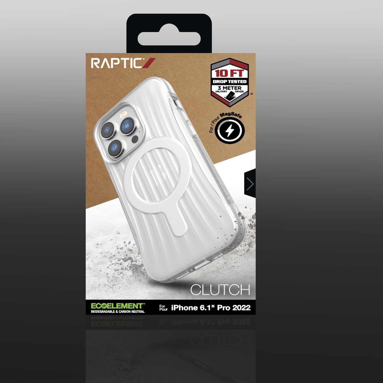 Raptic X-Doria Kopplingsfodral iPhone 14 Pro med MagSafe-bakstycke transparent