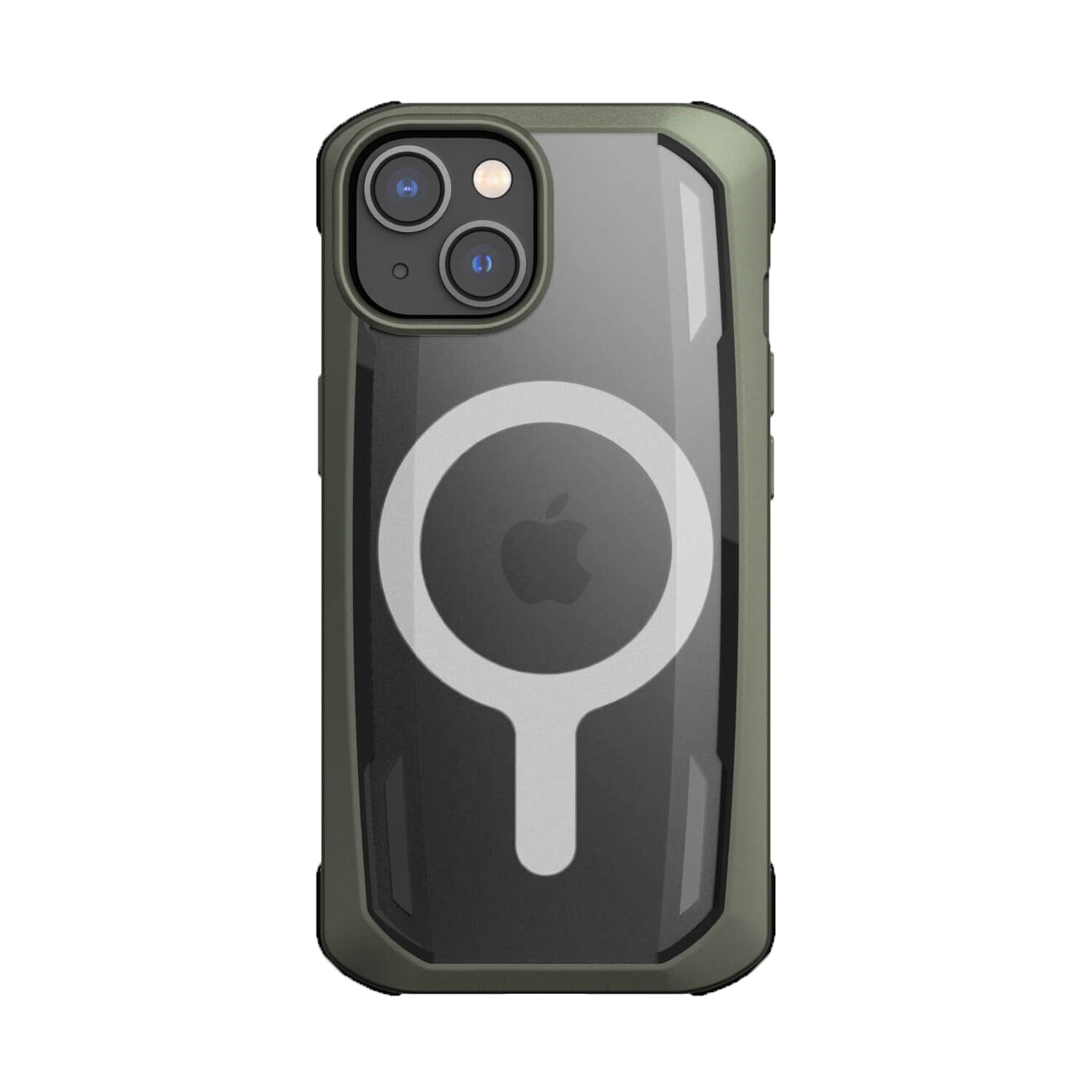 Raptic X-Doria säkert fodral iPhone 14 Plus med MagSafe pansarskydd grönt