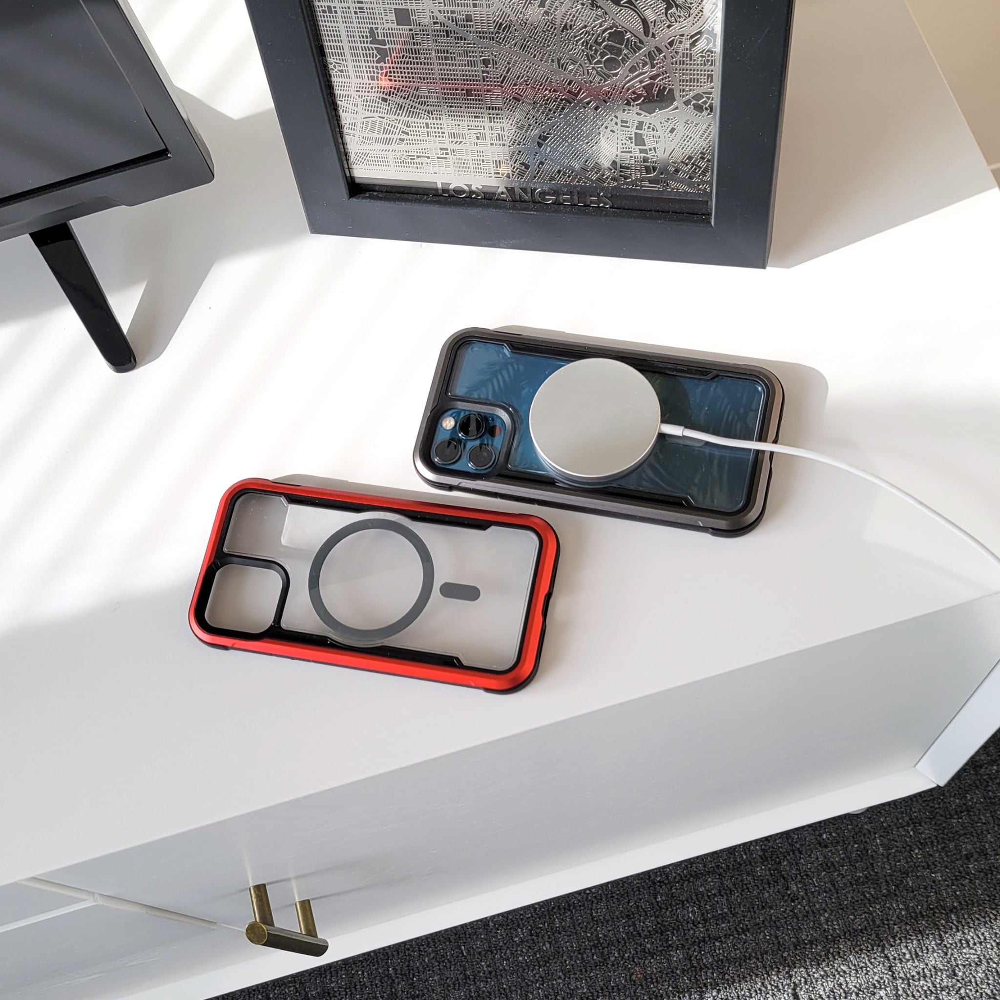 Raptic X-Doria Säkert fodral för iPhone 14 Pro med MagSafe pansarskydd svart
