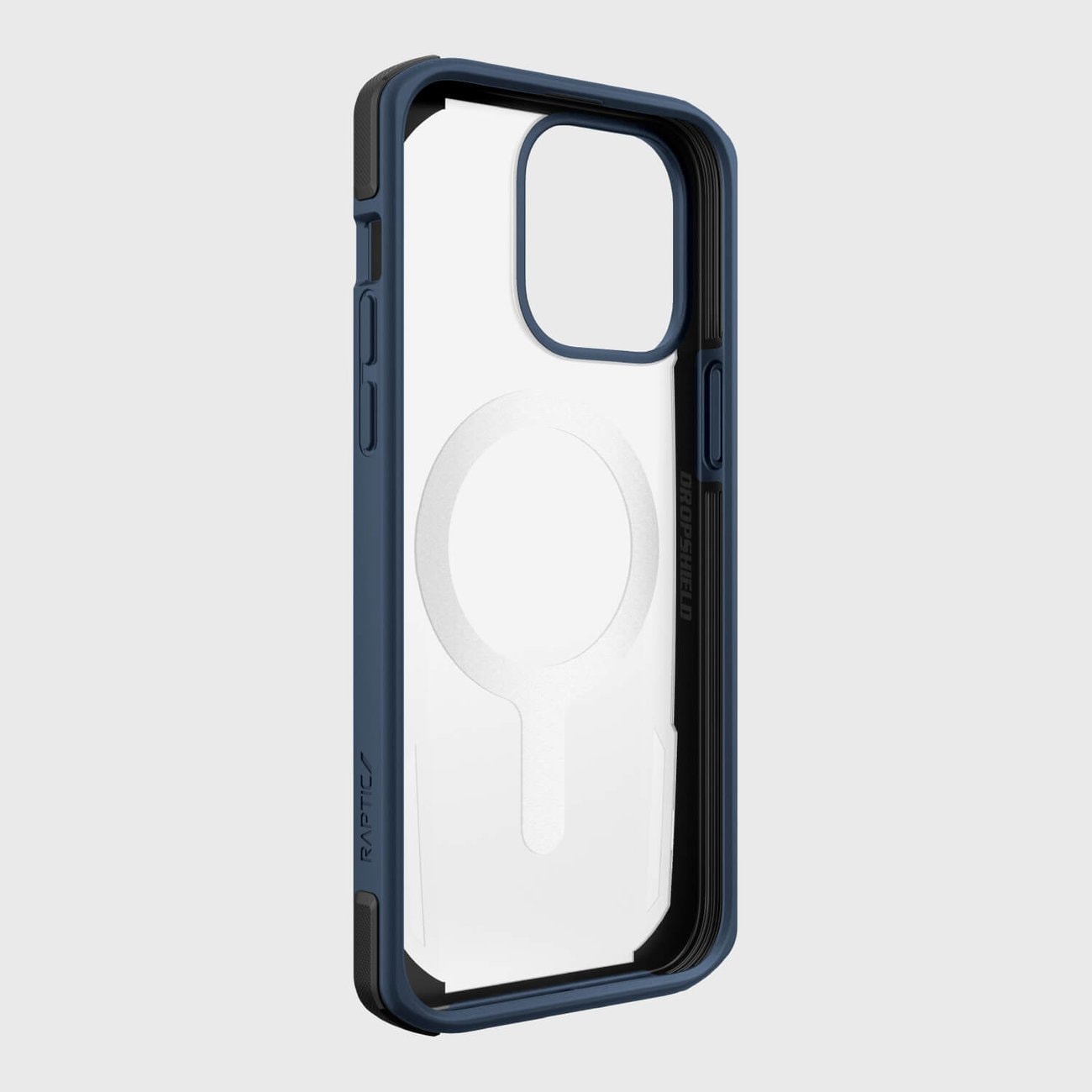 Raptic X-Doria Säkert fodral för iPhone 14 Pro med MagSafe pansarskydd blå