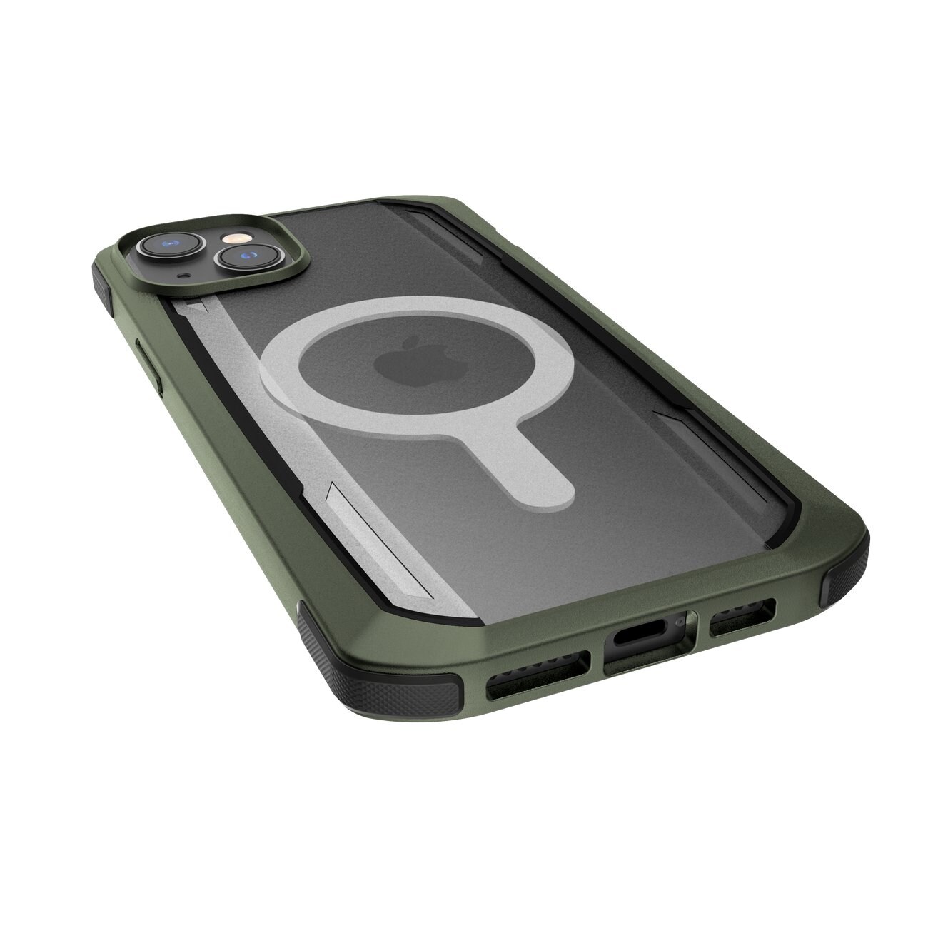Raptic X-Doria säkert fodral iPhone 14 Pro med MagSafe pansarskydd grönt