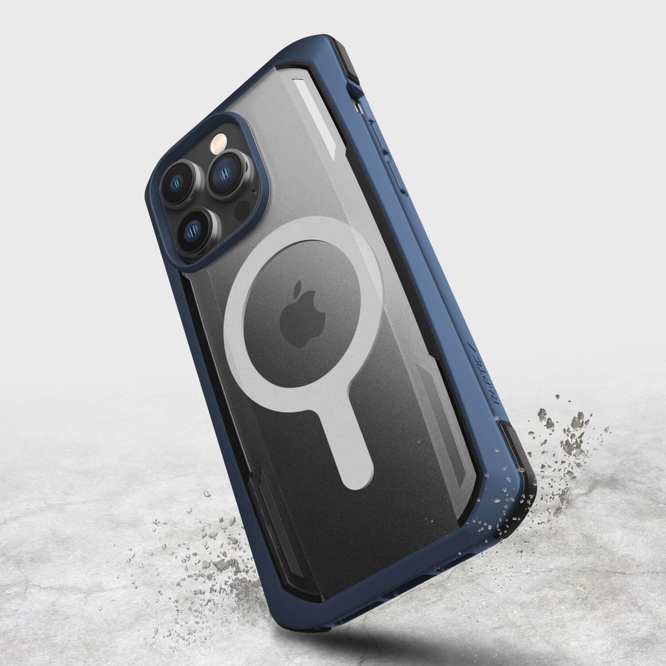 Raptic X-Doria Säkert fodral för iPhone 14 Pro Max med MagSafe pansarskyddad blå
