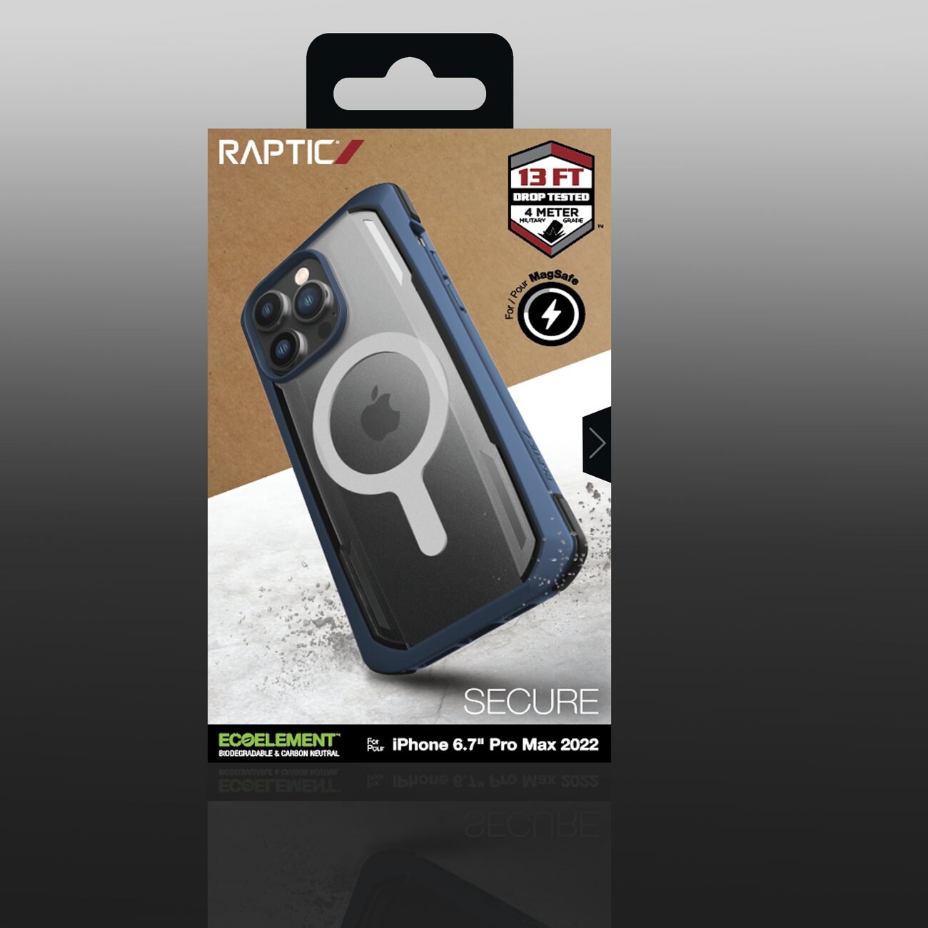 Raptic X-Doria Säkert fodral för iPhone 14 Pro Max med MagSafe pansarskyddad blå