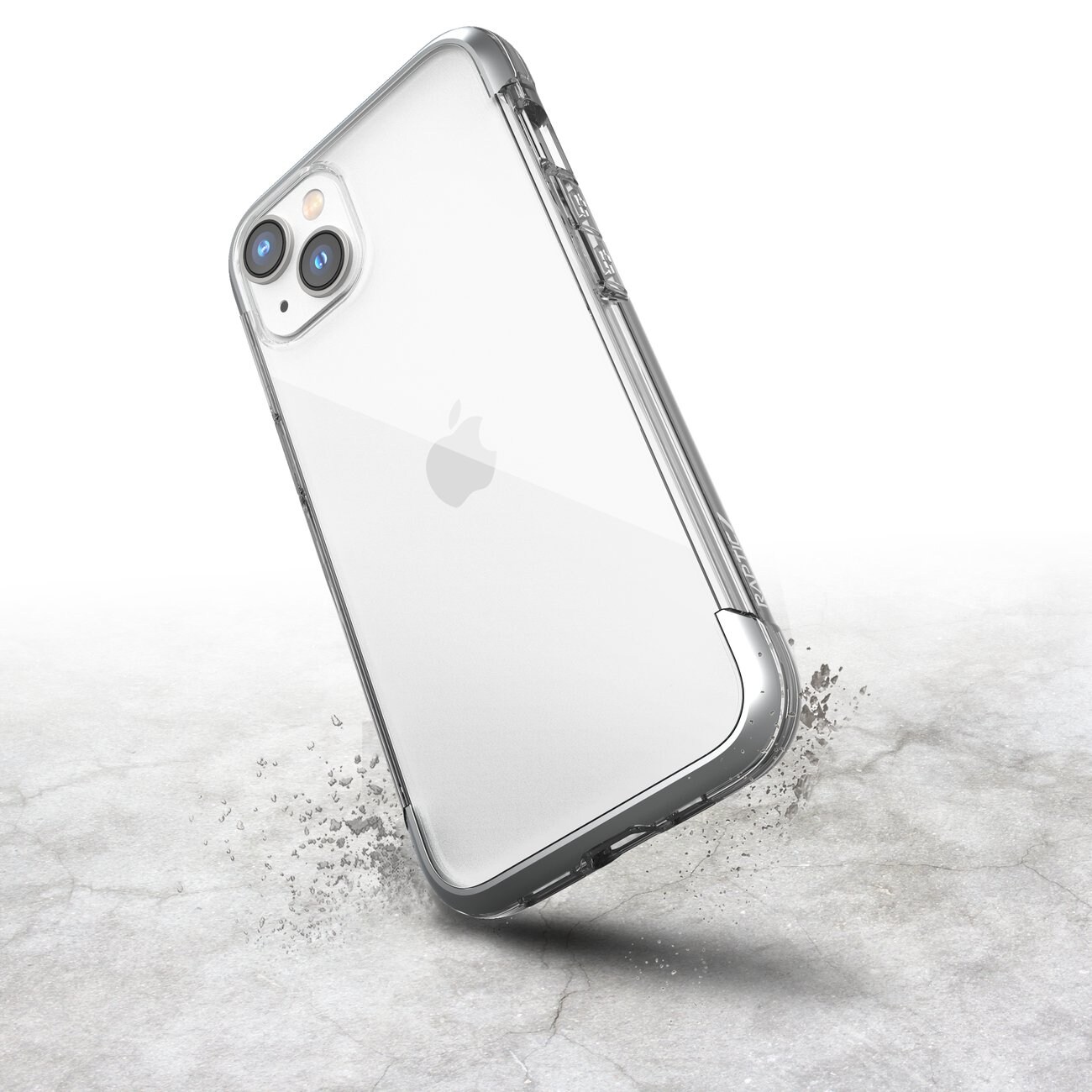 Raptic X-Doria Air Fodral för iPhone 14 Plus pansarskydd silver