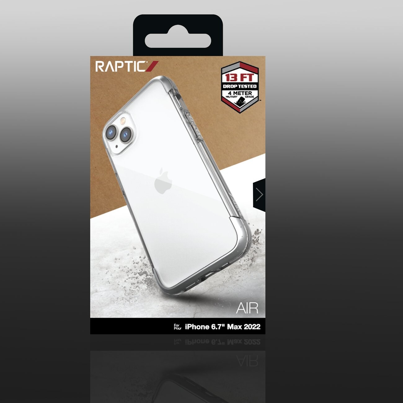 Raptic X-Doria Air Fodral för iPhone 14 Plus pansarskydd silver