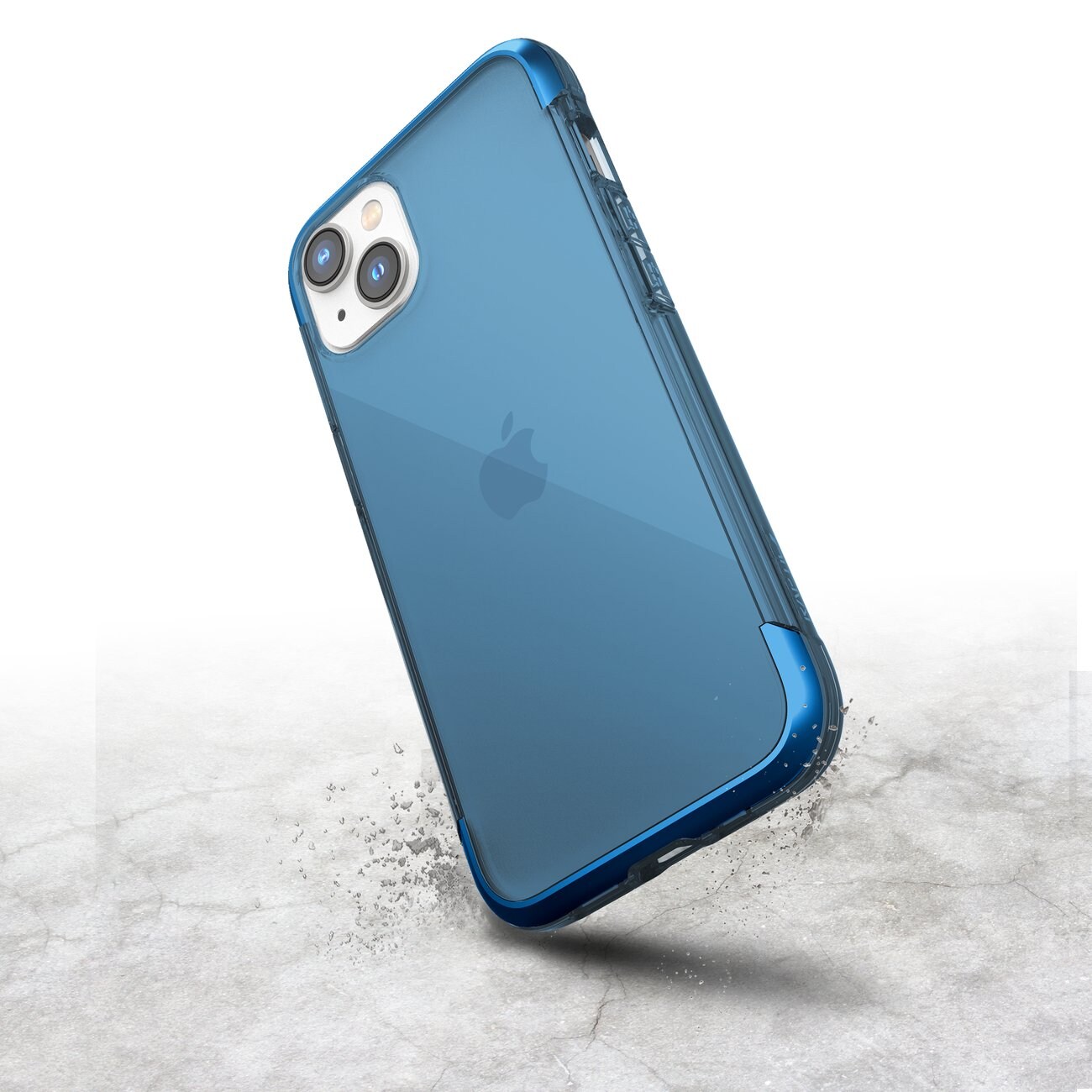 Raptic X-Doria Air Fodral för iPhone 14 Plus pansarskydd blå