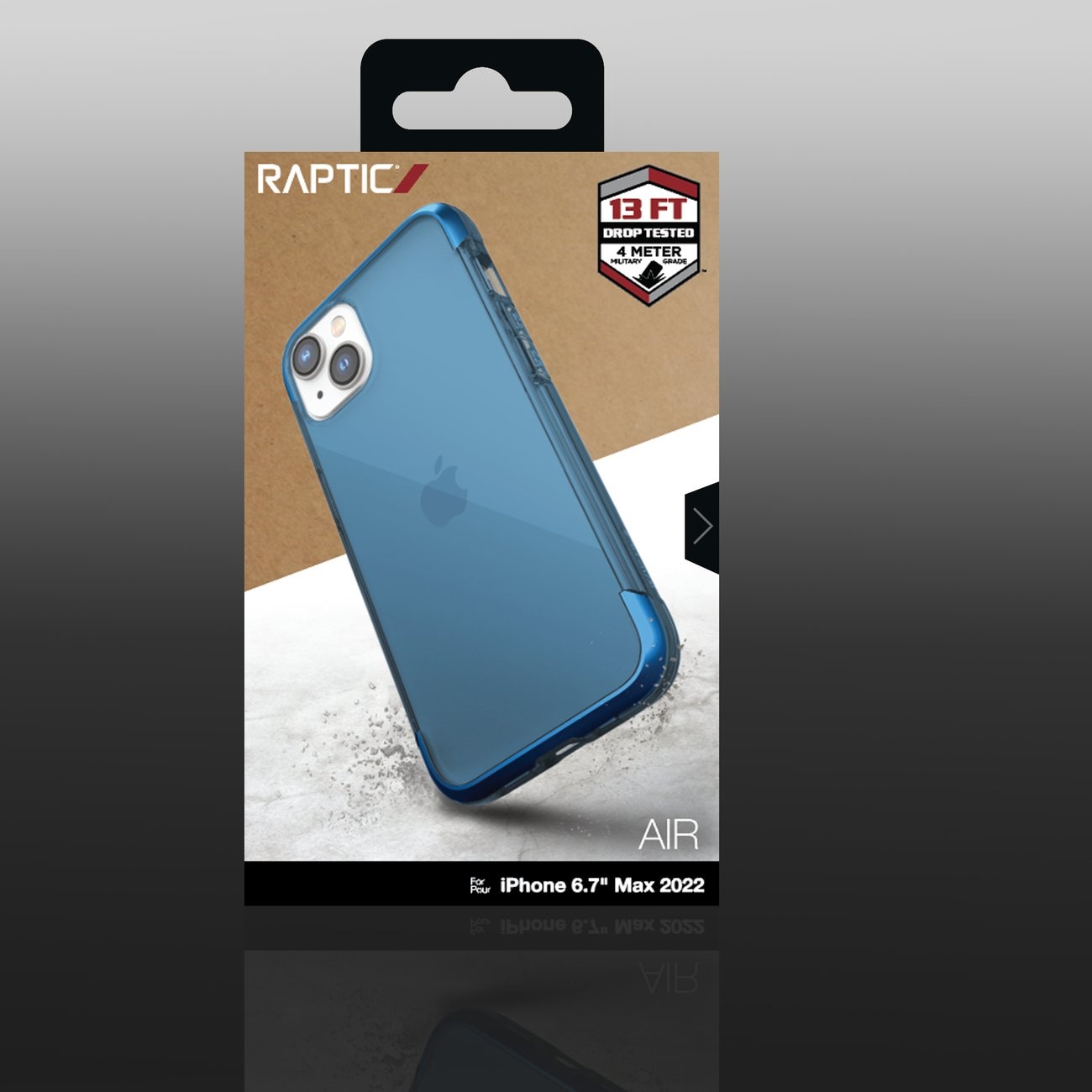 Raptic X-Doria Air Fodral för iPhone 14 Plus pansarskydd blå