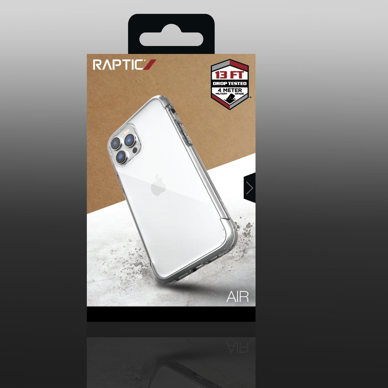 Raptic X-Doria Air-fodral för iPhone 14 Pro pansarskydd silver