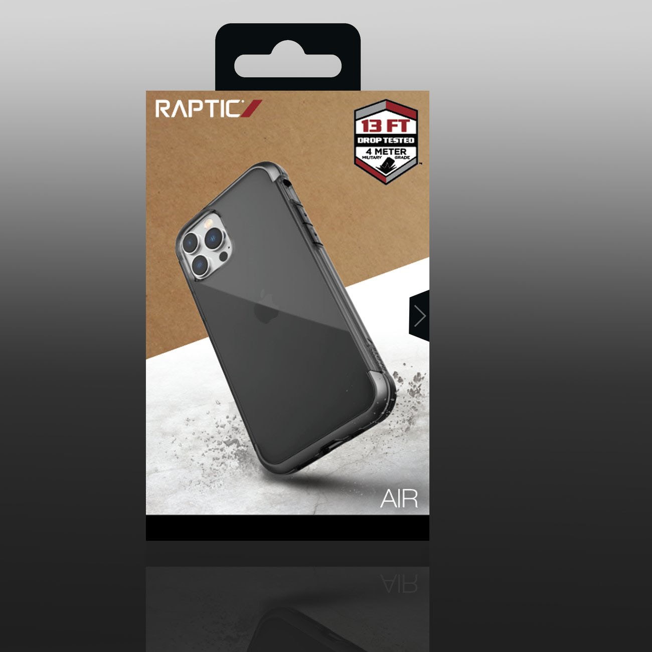 Raptic X-Doria Air Fodral för iPhone 14 Pro Max pansarskydd svart