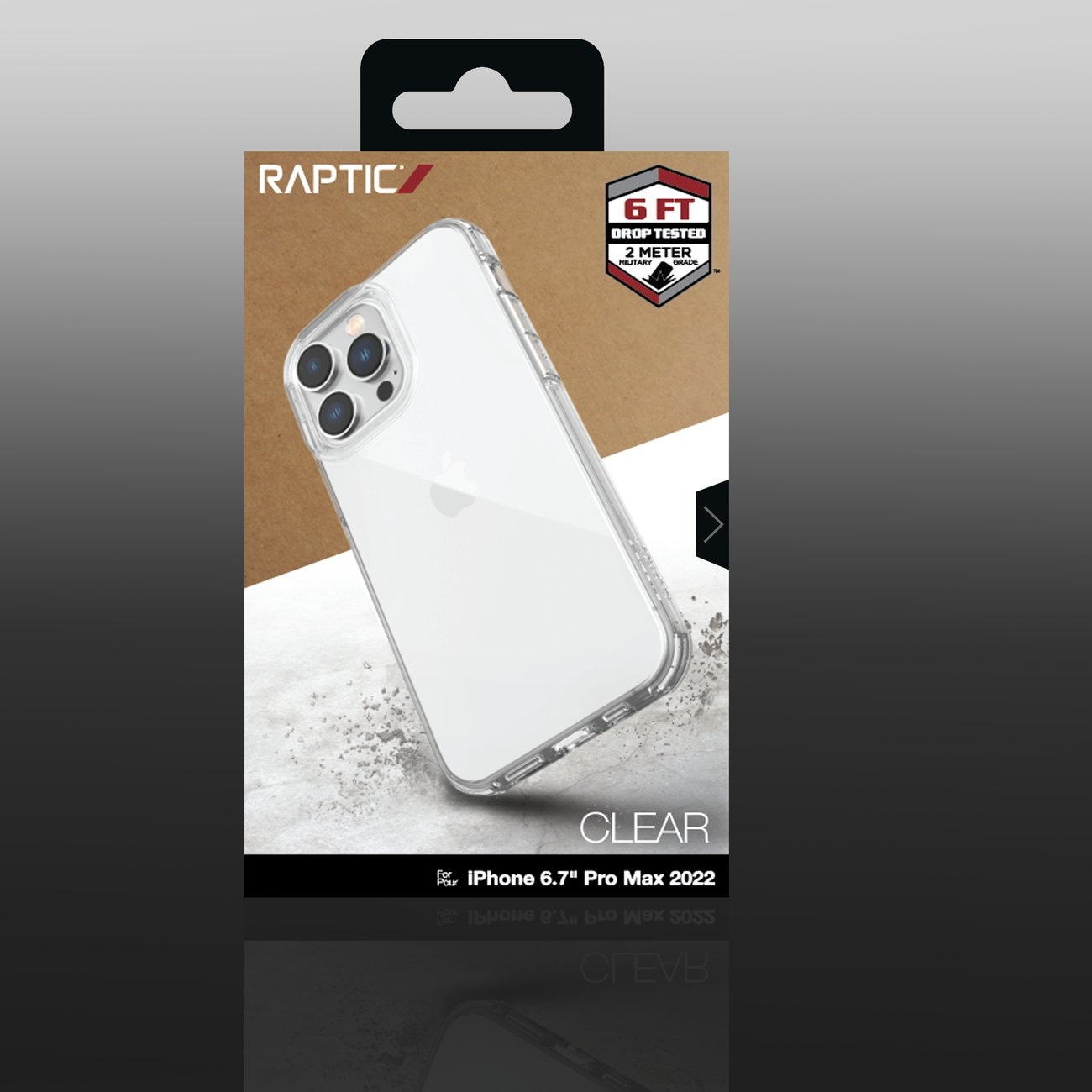 Raptic X-Doria Clear Case iPhone 14 Pro Max bepansrat genomskinligt hölje