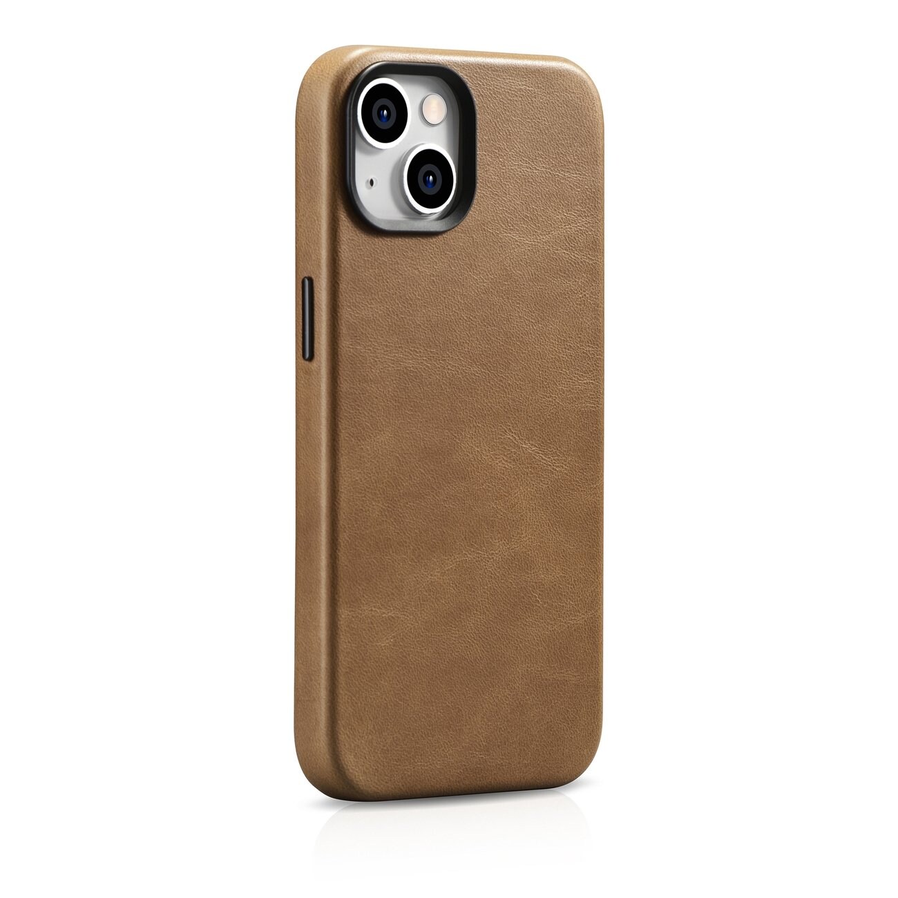 iCarer Premium Oil Wax Leather Case for iPhone 14 Plus Magnetic MagSafe Brown (WMI14220703-TN)