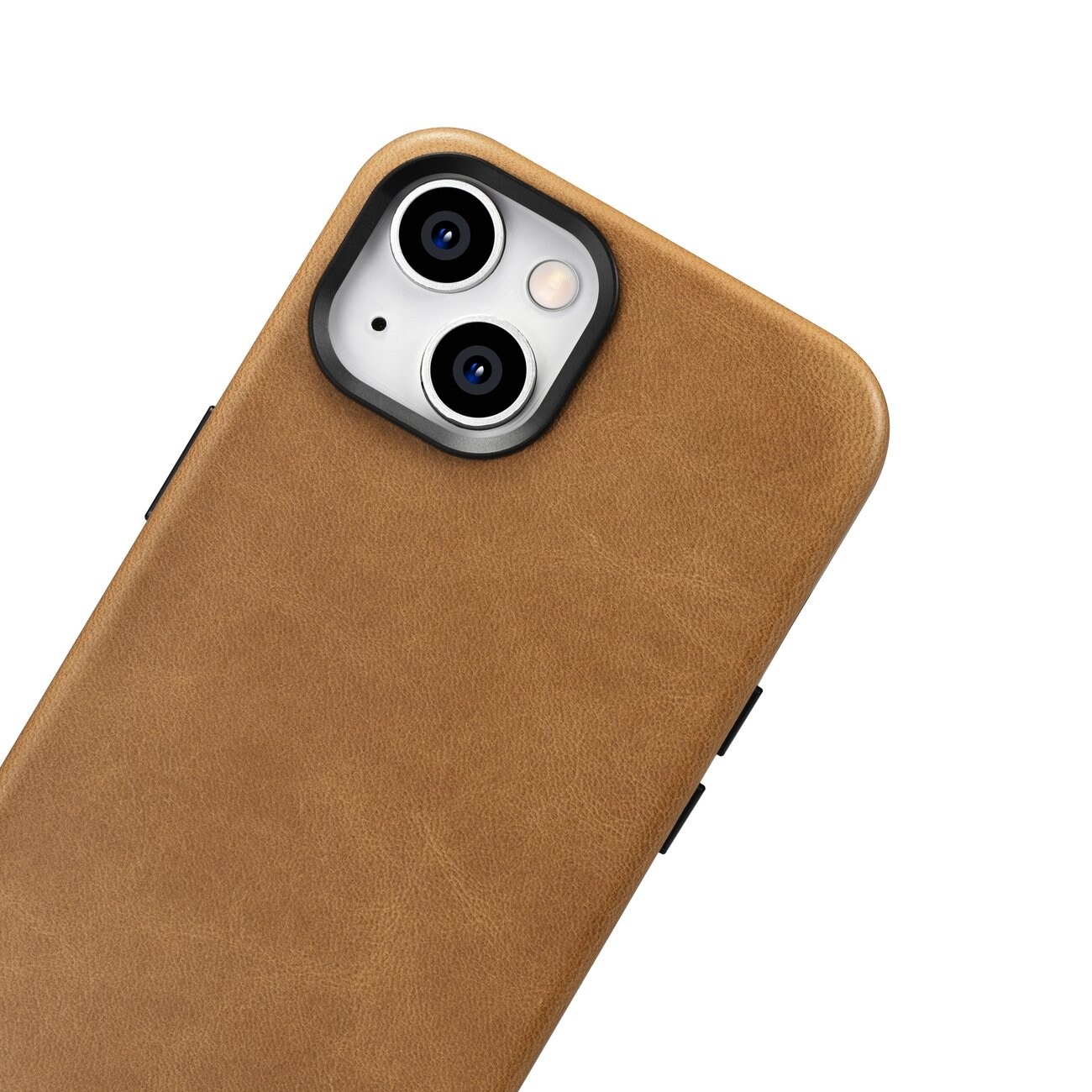 iCarer Premium Oil Wax Leather Case for iPhone 14 Plus Magnetic MagSafe Brown (WMI14220703-TN)