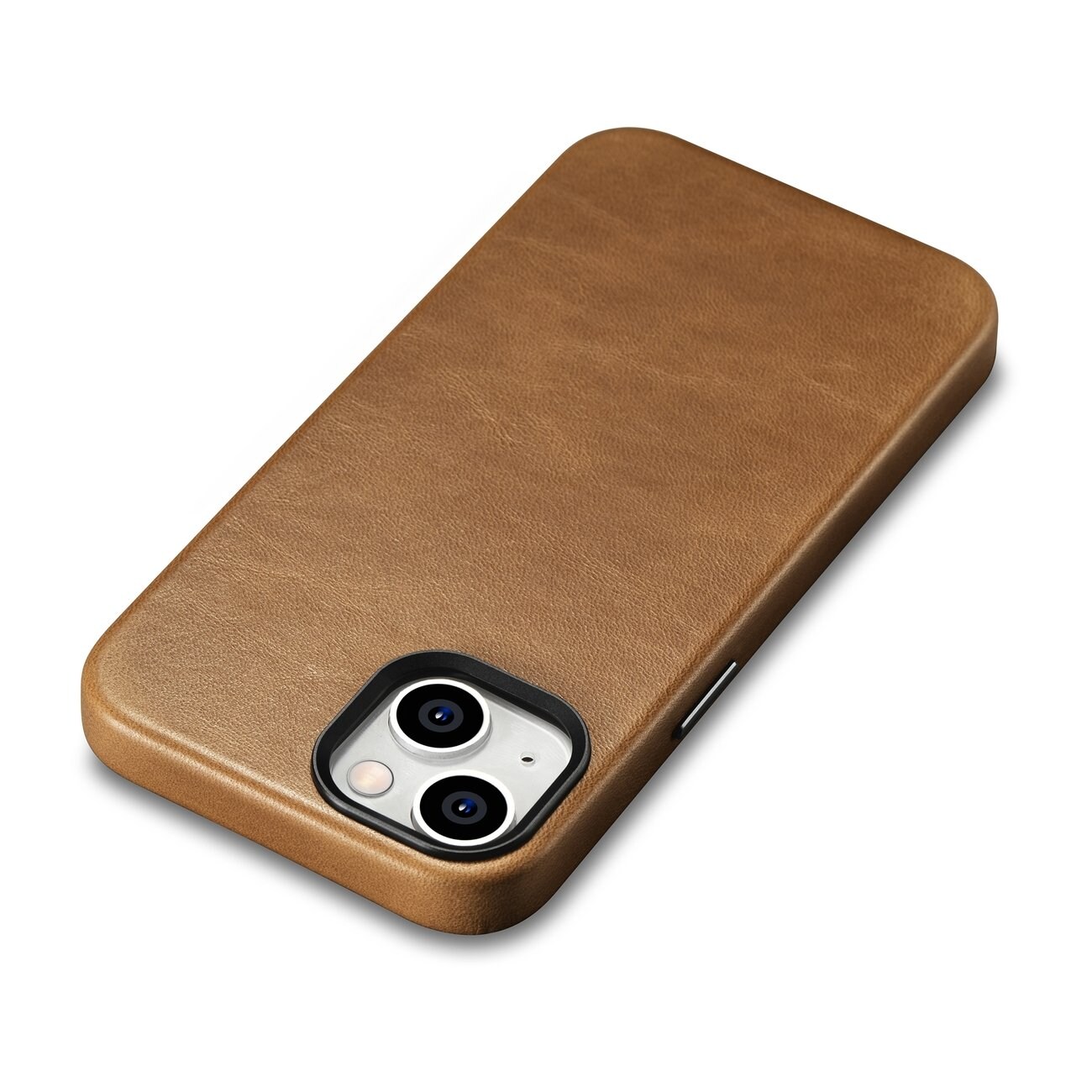 iCarer Premium Oil Wax Leather Case for iPhone 14 Plus Magnetic MagSafe Brown (WMI14220703-TN)