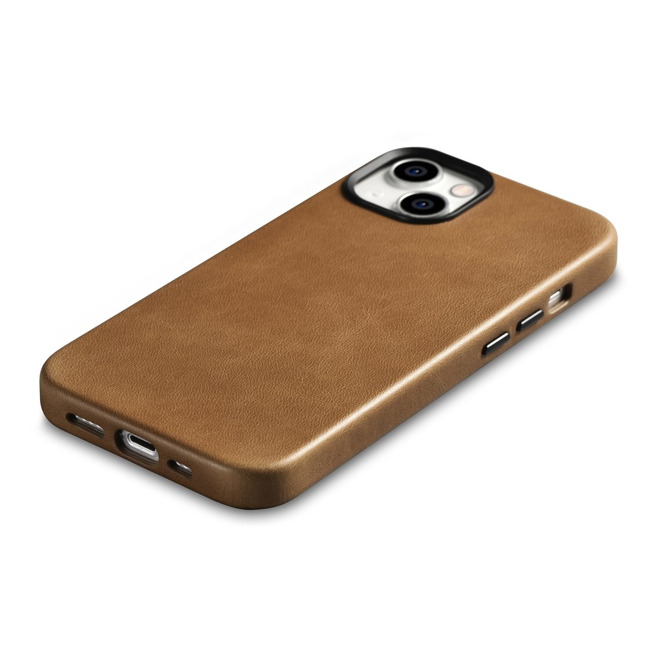 iCarer Premium Oil Wax Leather Case for iPhone 14 Plus Magnetic MagSafe Brown (WMI14220703-TN)