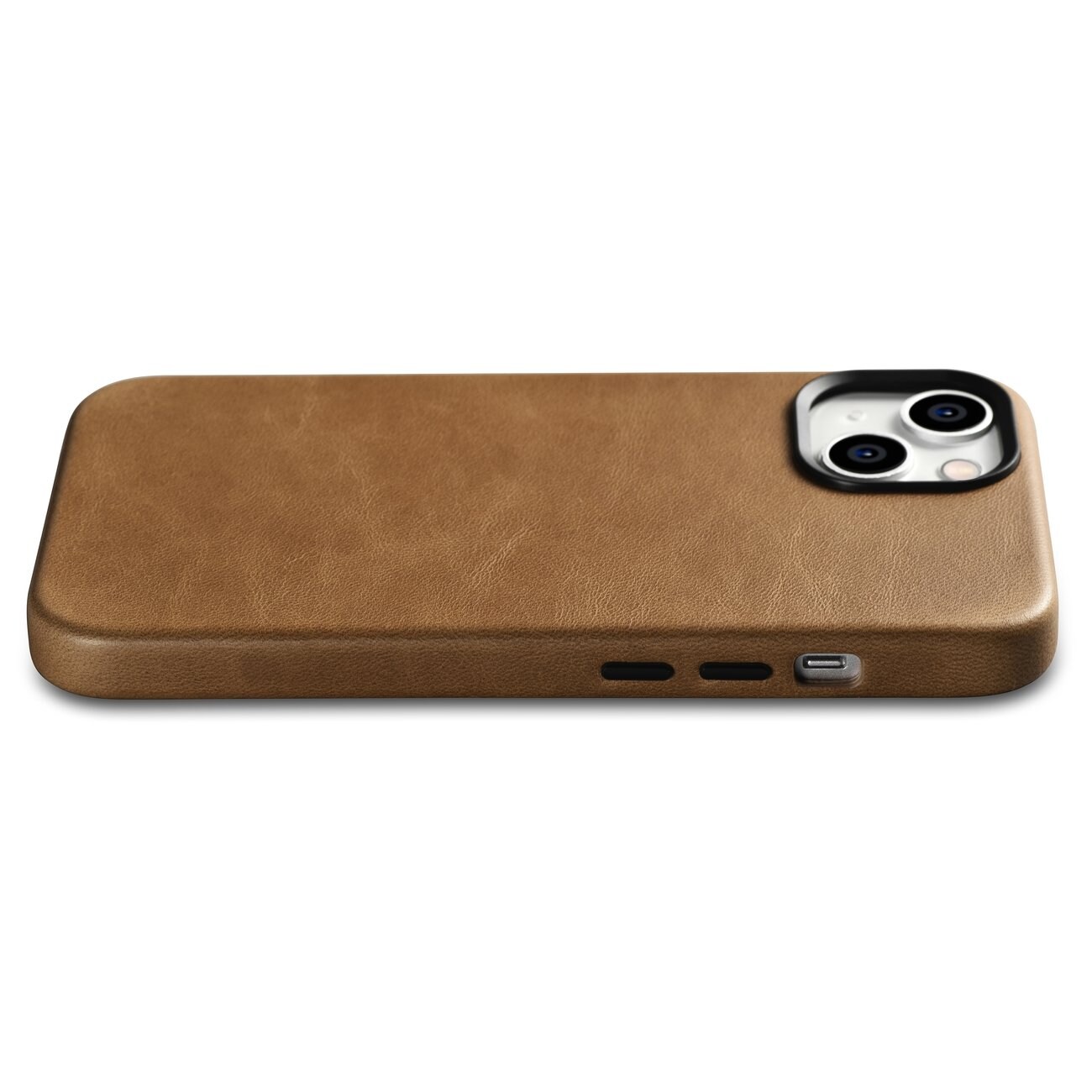 iCarer Premium Oil Wax Leather Case for iPhone 14 Plus Magnetic MagSafe Brown (WMI14220703-TN)
