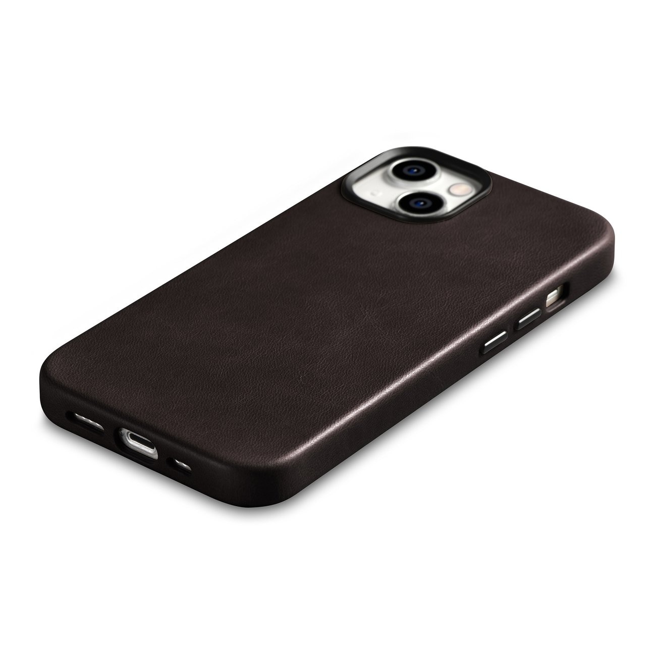 iCarer Premium Läderfodral för iPhone 14 Plus, Magnetiskt med MagSafe, Brun (WMI14220703-BN)