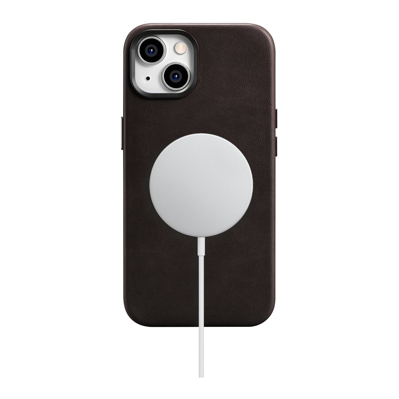 iCarer Premium Läderfodral för iPhone 14 Plus, Magnetiskt med MagSafe, Brun (WMI14220703-BN)