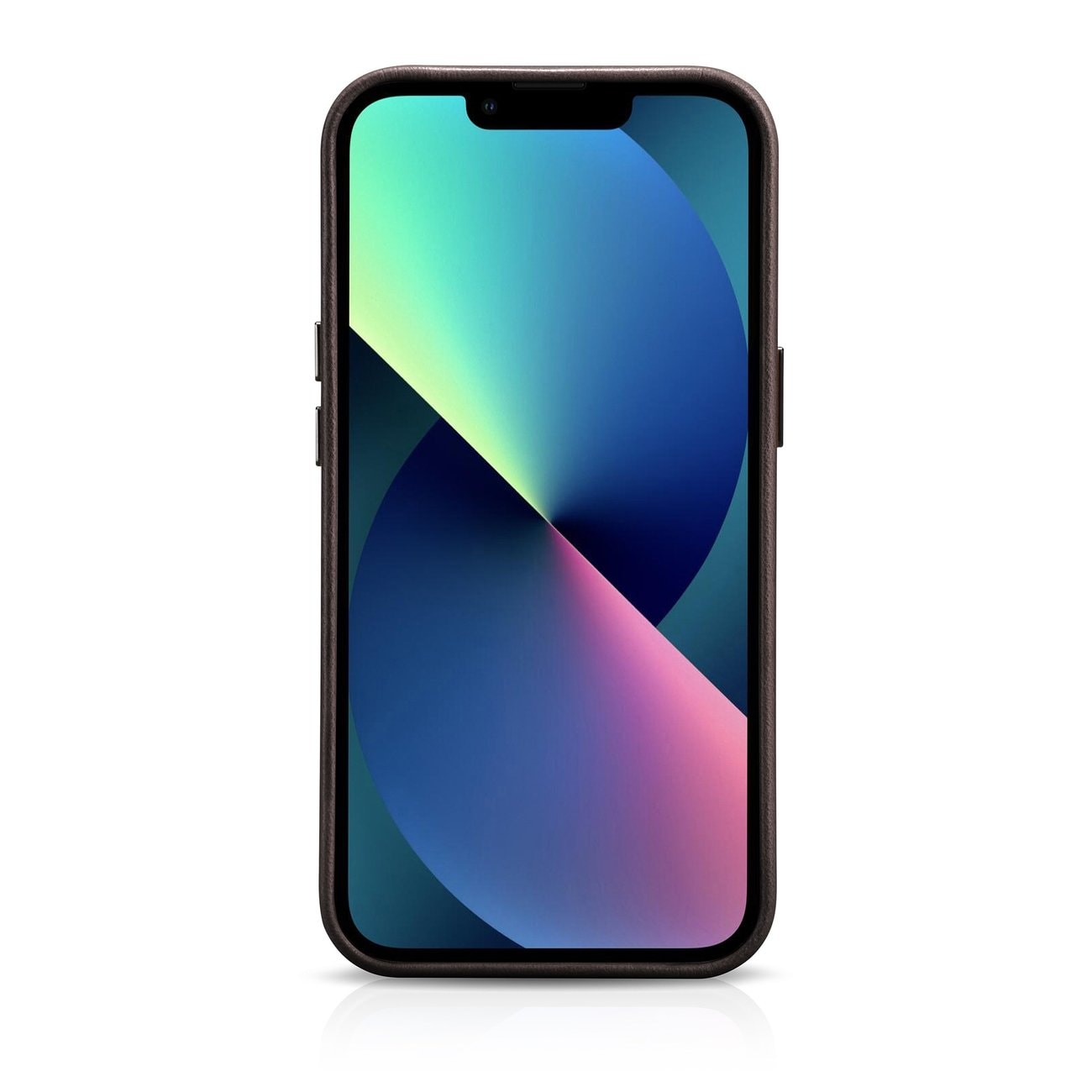 iCarer Premium Läderfodral för iPhone 14 Plus, Magnetiskt med MagSafe, Brun (WMI14220703-BN)
