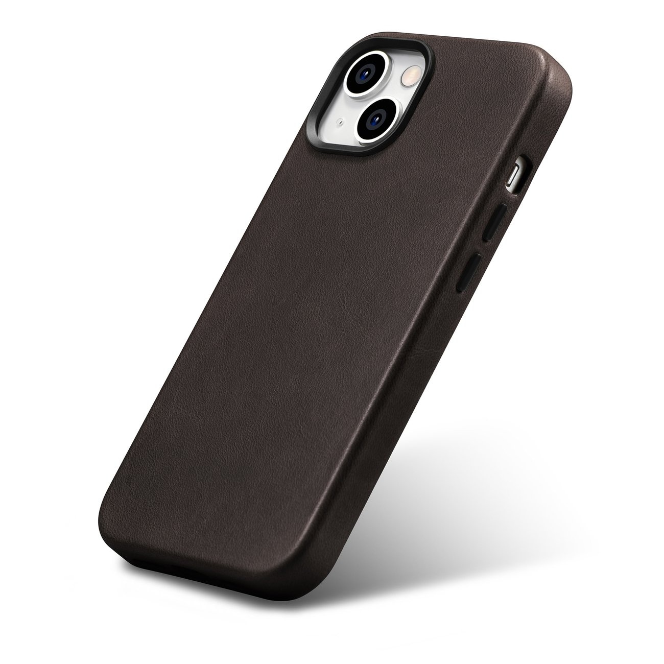 iCarer Premium Läderfodral för iPhone 14 Plus, Magnetiskt med MagSafe, Brun (WMI14220703-BN)