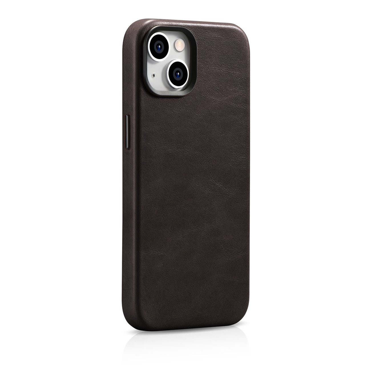 iCarer Premium Läderfodral för iPhone 14 Plus, Magnetiskt med MagSafe, Brun (WMI14220703-BN)