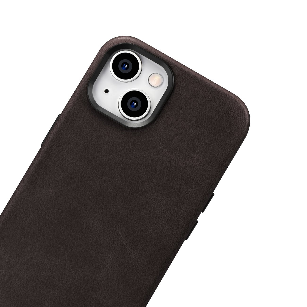 iCarer Premium Läderfodral för iPhone 14 Plus, Magnetiskt med MagSafe, Brun (WMI14220703-BN)