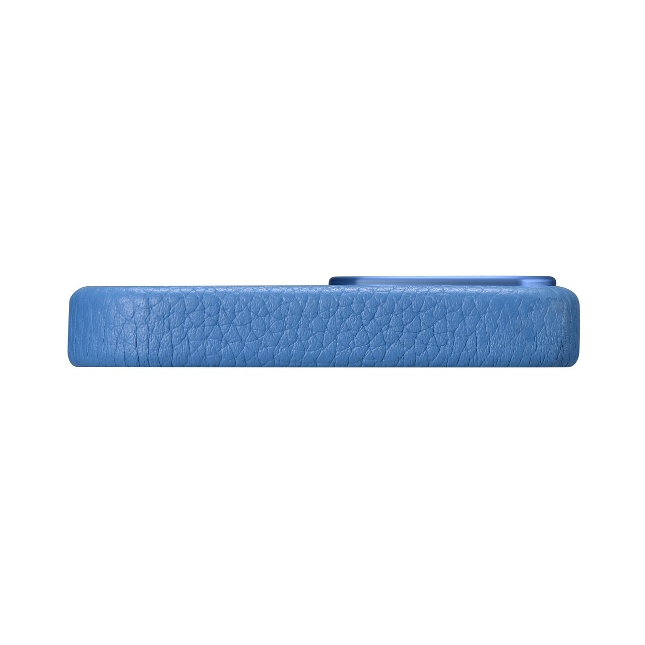 iCarer Litchi Premium läderfodral iPhone 14 Plus Magnetiskt MagSafe Ljusblå (WMI14220711-LB)