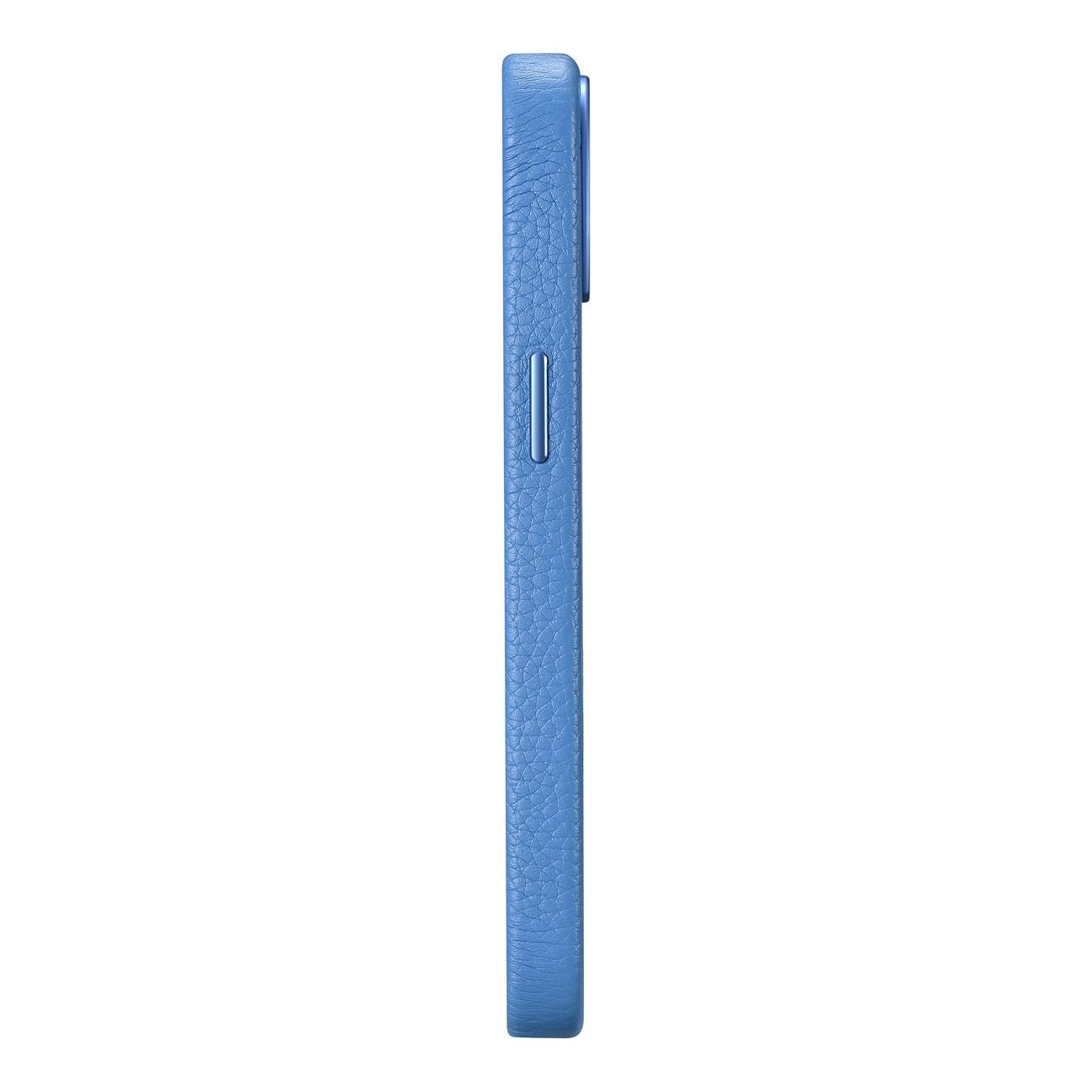 iCarer Litchi Premium läderfodral iPhone 14 Plus Magnetiskt MagSafe Ljusblå (WMI14220711-LB)