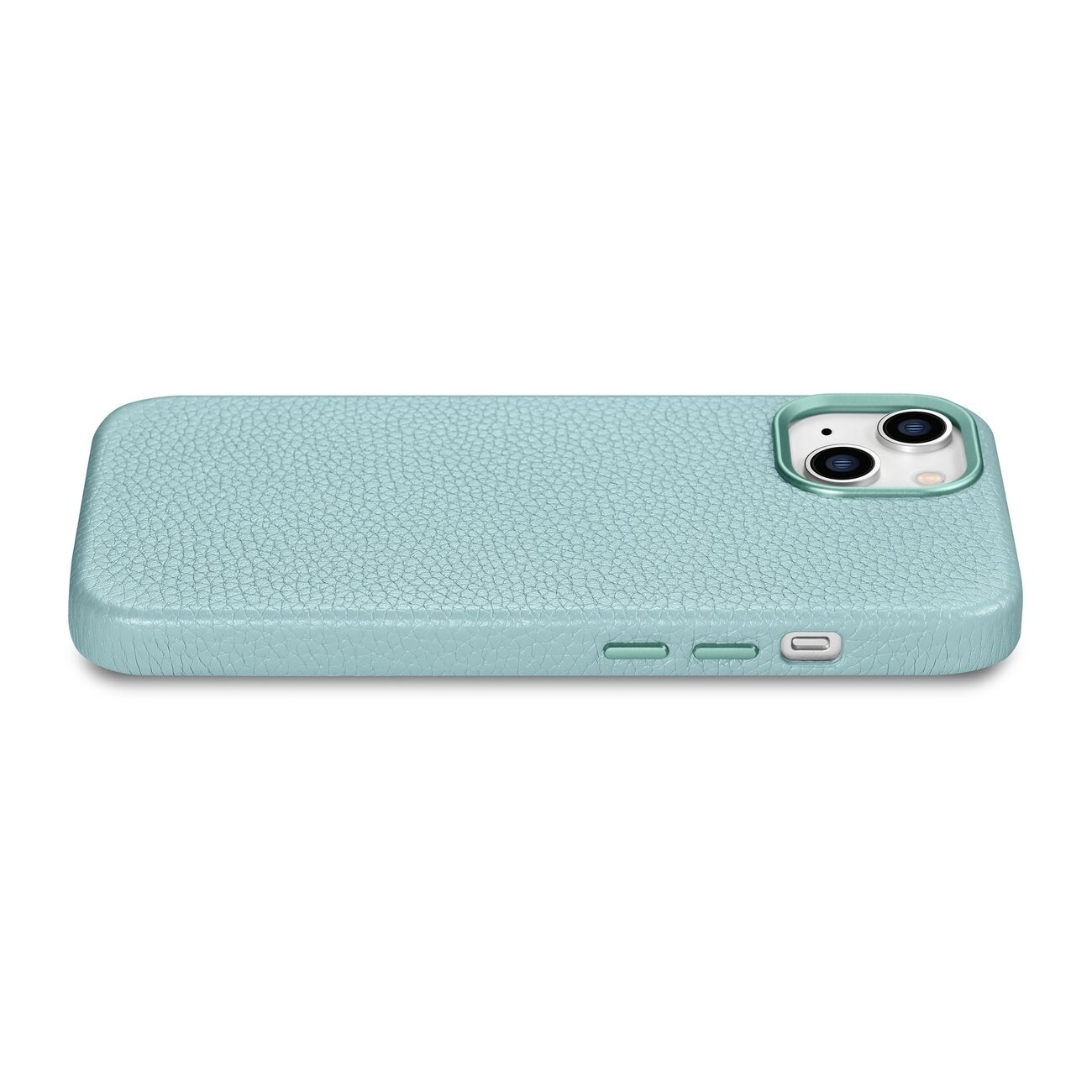 iCarer Magnetiskt Läderfodral MagSafe till iPhone 14 Plus - Litchi Green (WMI14220711-GN)