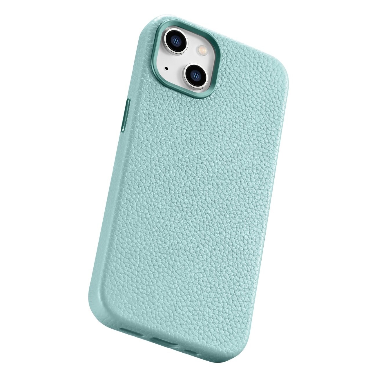 iCarer Magnetiskt Läderfodral MagSafe till iPhone 14 Plus - Litchi Green (WMI14220711-GN)