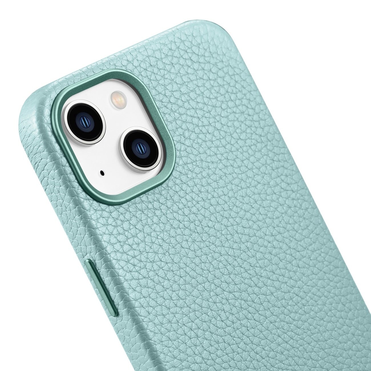 iCarer Magnetiskt Läderfodral MagSafe till iPhone 14 Plus - Litchi Green (WMI14220711-GN)